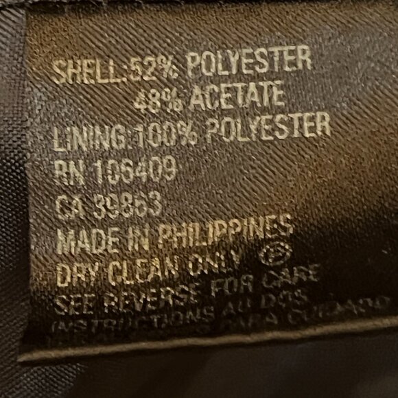 TAHARI ARTHUR S LEVINE Size 12  Navy Dark BLUE LONG JACKET COAT - Picture 4 of 9